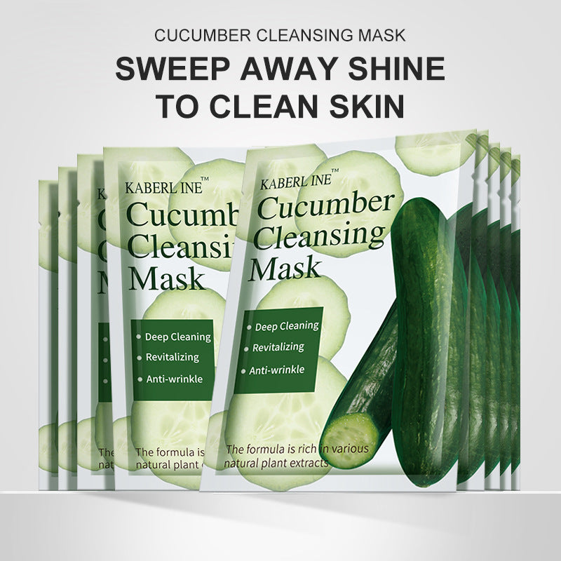 Natural Plant Extract Sheet Face Mask Set – Cucumber, Aloe & Avocado | Deep Cleansing & Hydrating