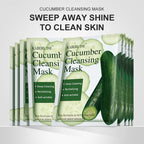 Natural Plant Extract Sheet Face Mask Set – Cucumber, Aloe & Avocado | Deep Cleansing & Hydrating