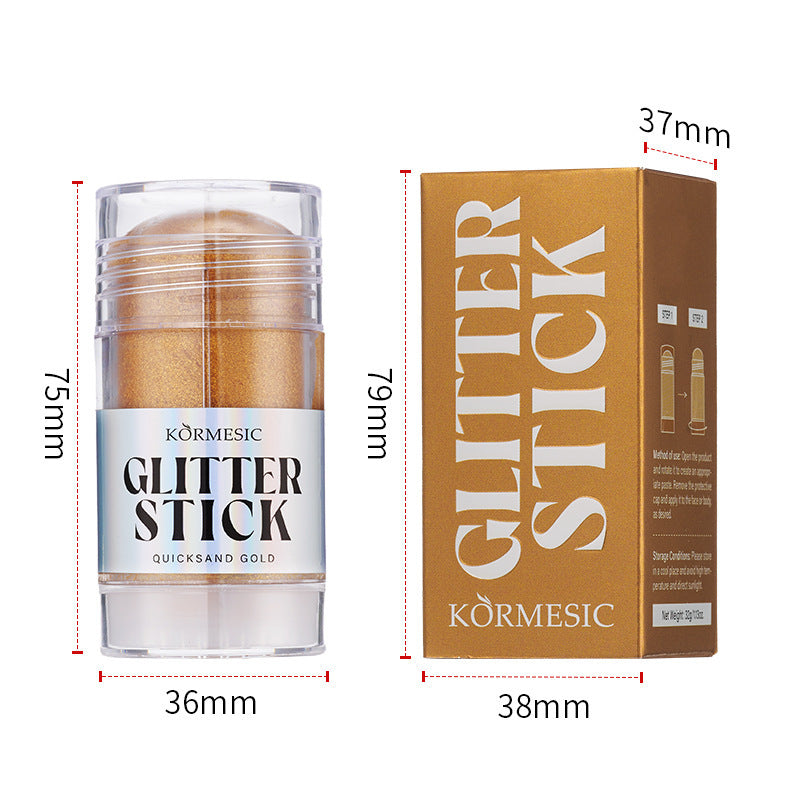 Micronized Shimmer Highlighter Stick – 3 Luxurious Shades | Waterproof & Long-Lasting