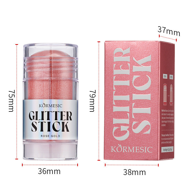 Micronized Shimmer Highlighter Stick – 3 Luxurious Shades | Waterproof & Long-Lasting