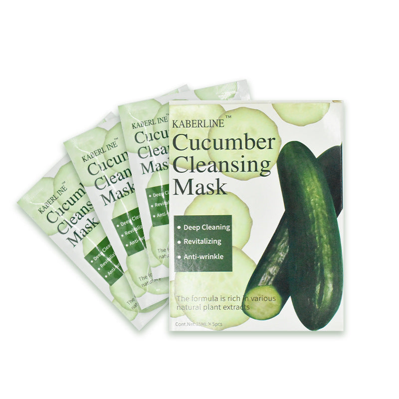 Natural Plant Extract Sheet Face Mask Set – Cucumber, Aloe & Avocado | Deep Cleansing & Hydrating