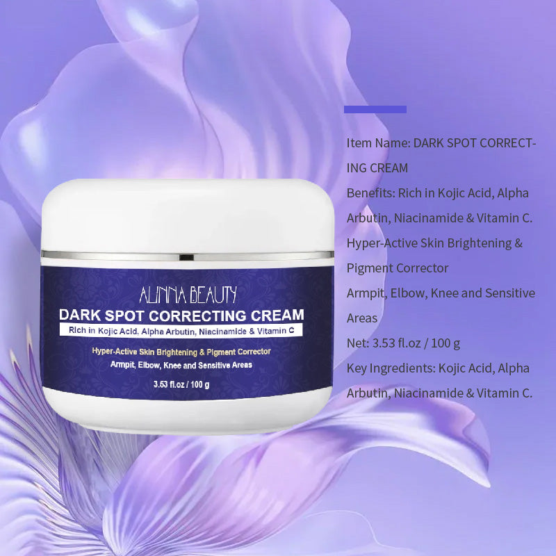 Alinna Beauty Dark Spot Correcting Cream with Kojic Acid, Niacinamide & Vitamin C for Uneven Tone