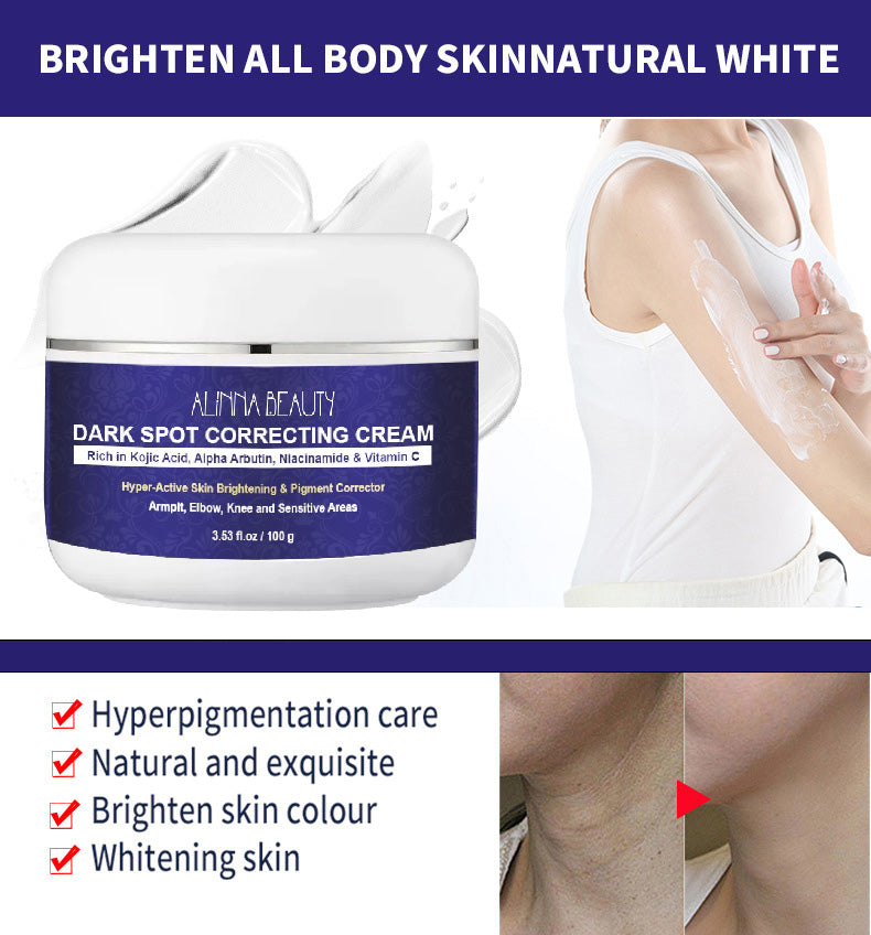 Alinna Beauty Dark Spot Correcting Cream with Kojic Acid, Niacinamide & Vitamin C for Uneven Tone