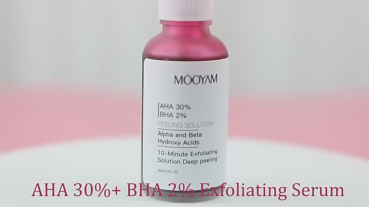 AHA 30% + BHA 2% Peeling Solution | Exfoliating Face Serum for Brighter, Smoother Skin