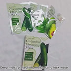 Natural Plant Extract Sheet Face Mask Set – Cucumber, Aloe & Avocado | Deep Cleansing & Hydrating